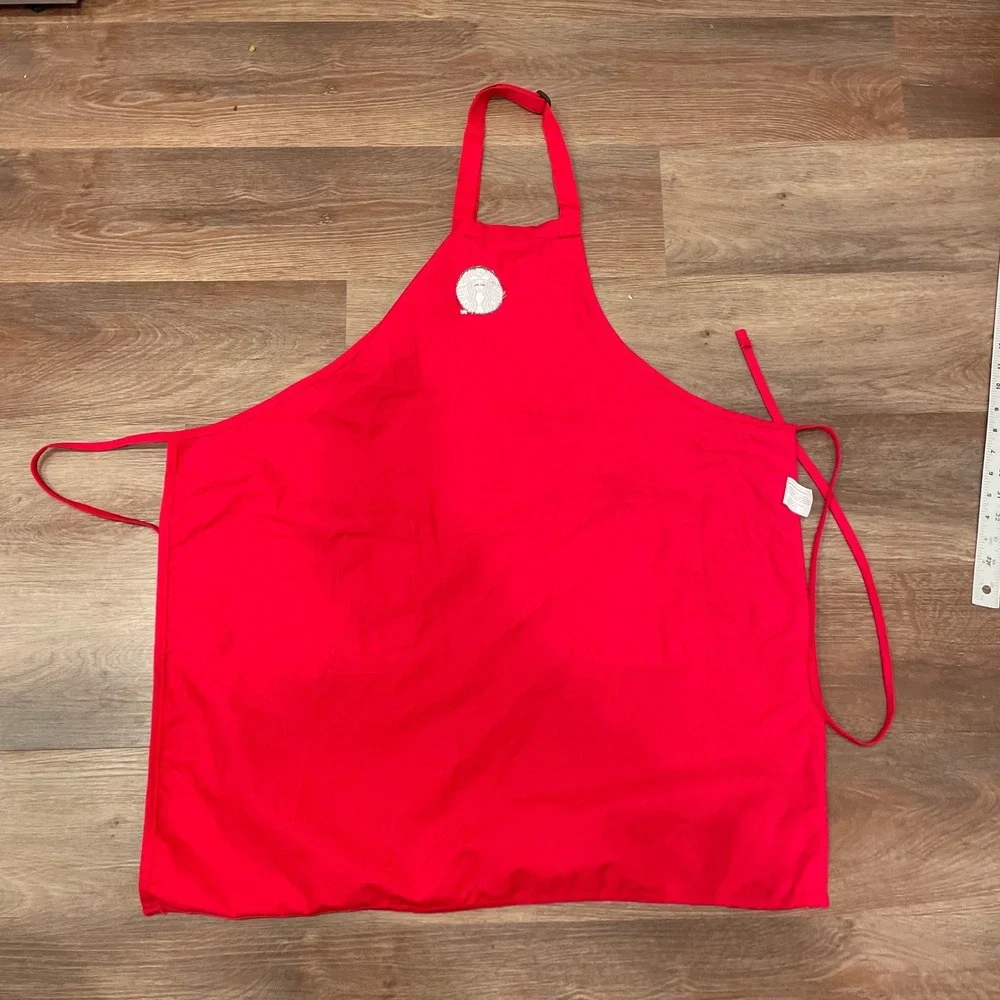 Starbucks Red Holiday Apron Barista Uniform‎ Embroidered Siren Logo Two Pockets